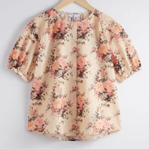 & Other Stories Oversized Puff-Sleeve Blouse